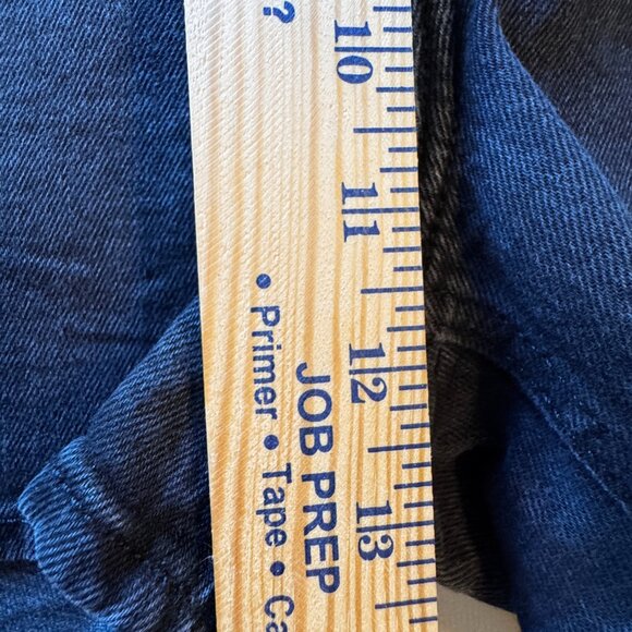 Old Navy Black Denim Shorts Sz 16 OG Straight High Rise Secret Smooth Pockets … - Picture 6 of 10